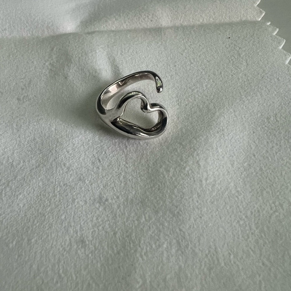 Tiffany & Co. Elsa Peretti Open Heart Ring in Sterling Silver